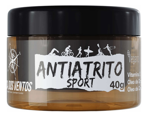 Creme Antiatrito Vegano 40g Rosa Dos Ventos Assaduras Bolhas