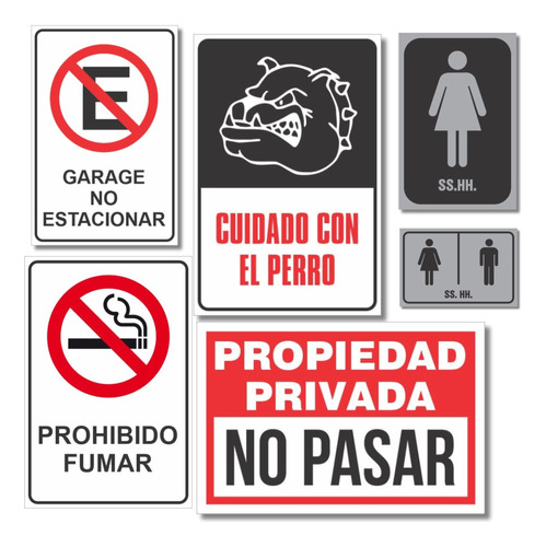 Carteles De Aluminio Compuesto- Leyendas Varias 