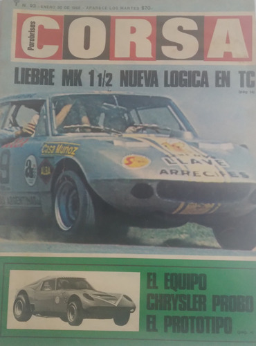 Corsa 93 Liebre Mk 1 1/2 Nueva Logica En Tc,equipo Chrysler