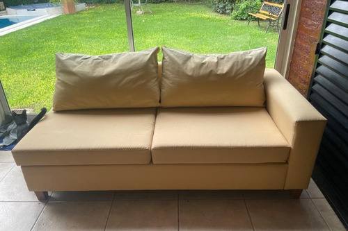 Juego De Sillones Completo Tela Antidesgarro Y Lavable Amarillo (Usado)