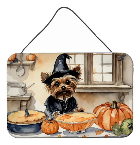 Dac1826ds812 Yorkie Fall Kitchen Pumpkins Wall Or Door Ha