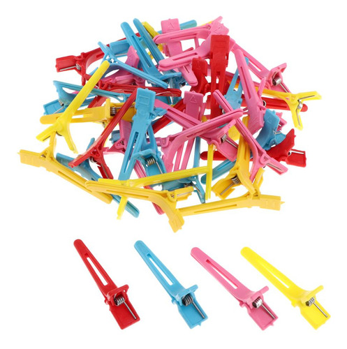 . Clips De Corte De Cabello Plástico De 50 Piezas Salon
