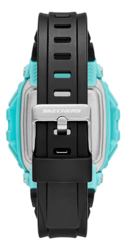 Reloj Hombre Skechers Sr1187 De Poliuretano Negro Fondo Pantalla Negativa