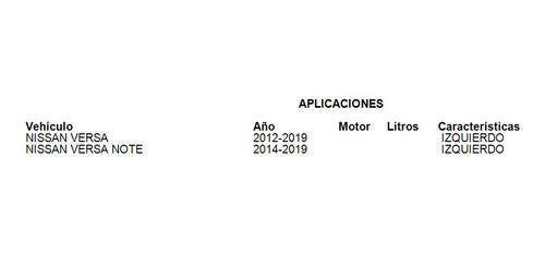 Imagen 8 de 8 de Soporte Trans Automática Izquierdo Nissan Versa Note 2018