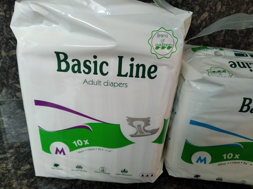 Pañales Para Adulto Talla M Basic Line 80 Unidades