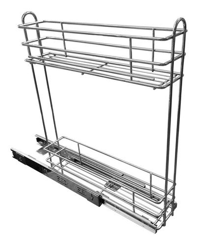 Canasto Extraíble Cromo Cocina Bajo Mesada 5020 Fark Cima M