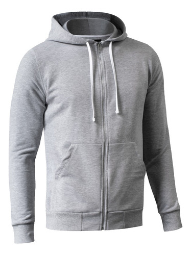 Campera Basic Con Capucha Slim Fit/ Hoodie Minimal Cotton