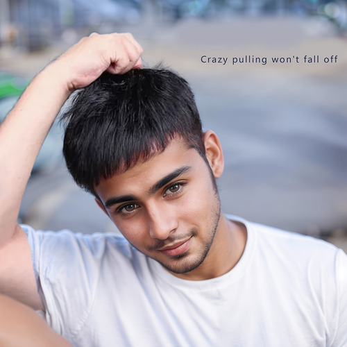 Protese Capilar Masculina Orgânica Natural Cabelo Liso W