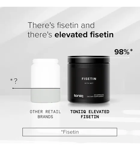 Toniiq Fisetina De Ultra Alta Pureza De 500 Mg