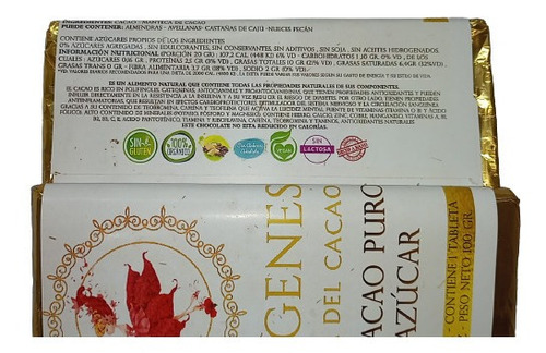 Imagen 7 de 8 de Pack* Chocolate Muy Amargo 100% Cacao Puro Sin Azucar Keto