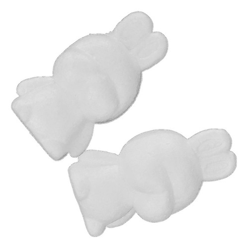 2pcs Conejo En Apariencia De Adornos De Espuma De Espuma De