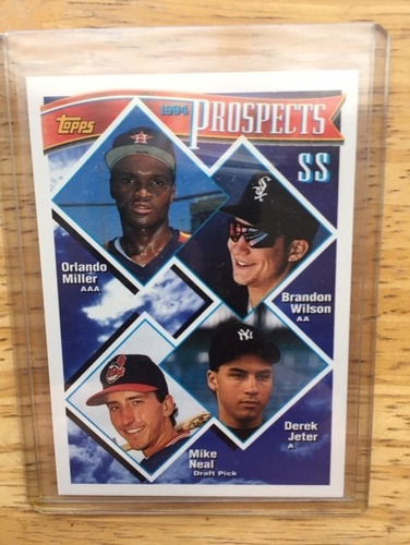 Derek Jeter Tarjeta Novato  Topps 1994 Top Prospects