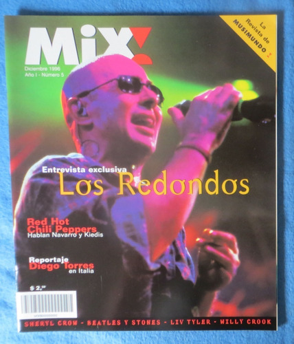 Redondos Indio Entrevista Rhcp Revista Mix 1996 Sin Uso Exc