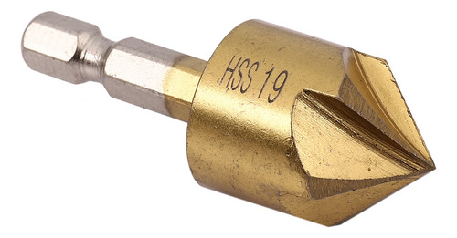 Broca Avellanadora Hss Hexagonal Hss, 6 X 5, 90 Grados, 1/4