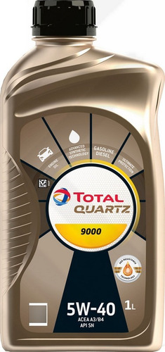 Kit 7 Óleo Para Motor Total Quartz 9000 5w40 Vw 502.00