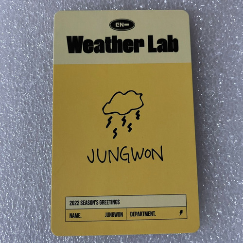 Photocard Enhypen Original Jungwon Ver. Season's Greeting's
