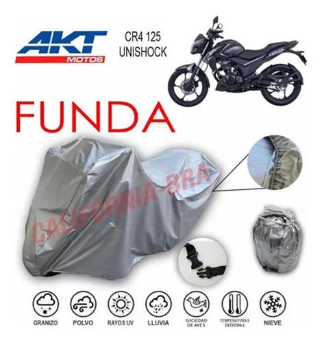 Funda/forro Uso Rudo Para Moto Akt Cr4 125 Unishock