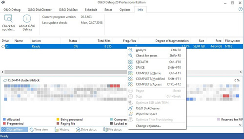 Imagen 2 de 4 de Maximiza La Velocidad De Tu Pc/ O & O Defrag 20 Professional