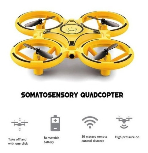 Dron Cuadricóptero Acrobático Stunt Con Control De Gestos