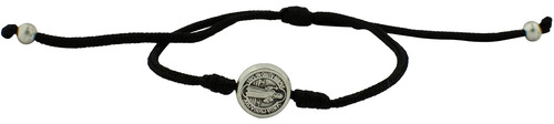 Pulsera De San Benito | Cord N Ajustable Con Medalla De San