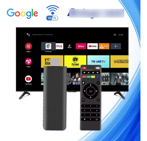 Convertidor Smart Tv Watch Om Tv Stick Android 8gb 128gb Negro Estándar