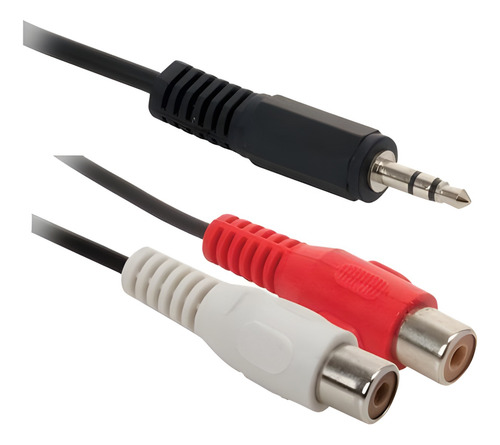 Cable Adaptador Jack Plug 3.5 Stereo A 2 Rca Hembra Audio