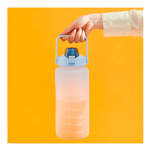 Garrafa De Água Galão Colorida Com Adesivo 2l