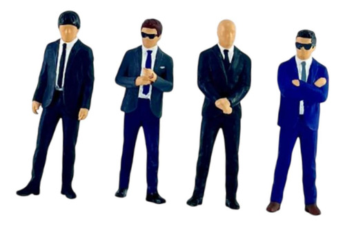 4 Piezas Figuras De Personas En Miniatura Figuras 1/64