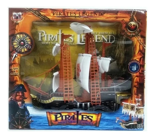 Barco Pirata Con Luces Y Sonido Grande Lyon Toys @ Mca