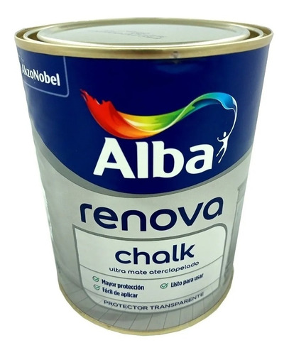 Pintura Tizada Renova Chalk 1l Colores Varios Alba Ultra Mat