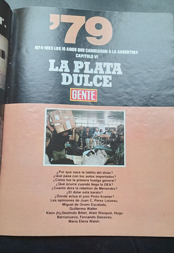 Revista Gente 968 Año 1984 Alfonsín Monzón Matera 9/2 E (Usado)