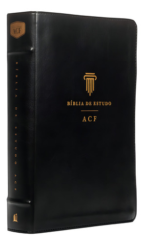 Bíblia De Estudo Acf Capa Preta: 0, De Thomas Nelson. 1, Vol. N/a. Editorial Thomas Nelson Brasil, Capa Mole, Edição 1ª Edição Em Português, 2025