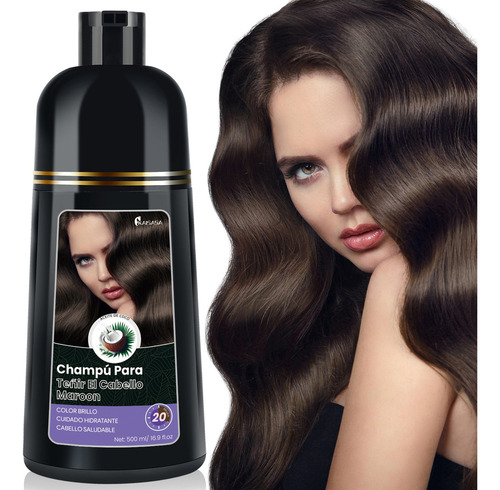 Shampoo Tinte Instantáneo Cubre Canas Natural Jengibre