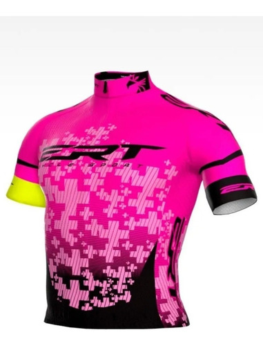 Imagem 7 de 8 de Camisa Ciclismo New Elite Ert Team Rosa + Brinde