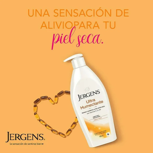3 Crema Corporal Jergens Ultra Humectante 400ml