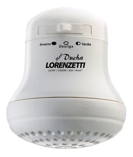 Chuveiro elétrico de parede Lorenzetti Maxi Ducha Ultra branco 5500W 127V