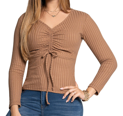 Blusa Emili Camel Para Mujer Croydon