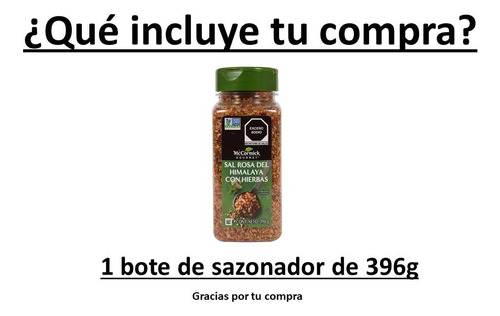 Mccormick Sal Rosa Del Himalaya Con Hierbas 396 G