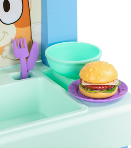Bluey Juego De Cocina Con Sonidos Y 20 Accesorios Importado