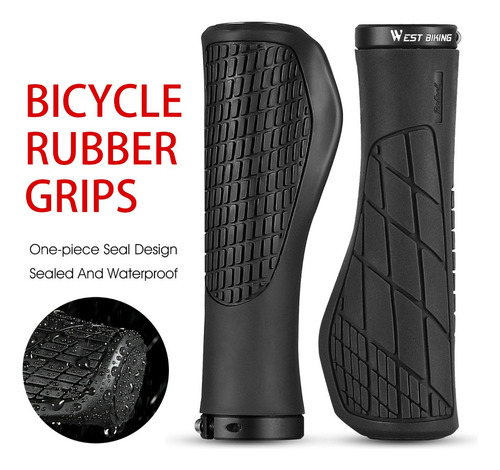 Empuñaduras De Manillar De Bicicleta, Ergonómicas, Con Cierr