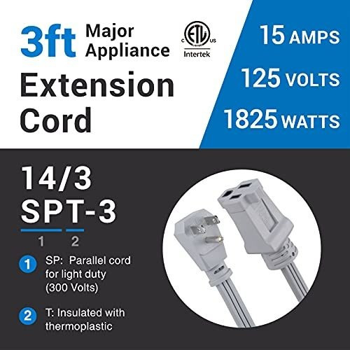 Dcic Dc Cable Extension Para Gris Aparato Principal