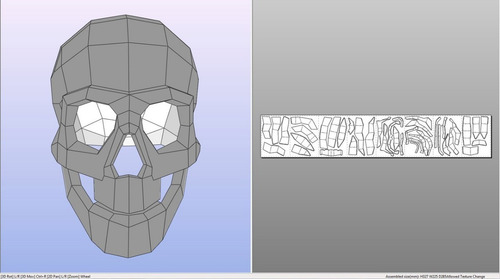Craneo Para Armar Papercraft Plantillas Fortnite