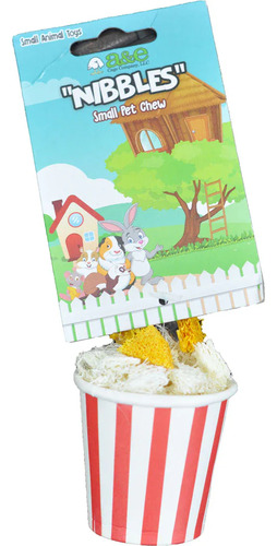 Juguete A&e De Esponja Popcorn Para Hamster, Cuyo, Conejo