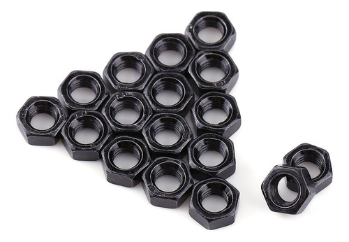 Juego De Tuercas Hexagonales Métricas De Acero Al Carbono M5