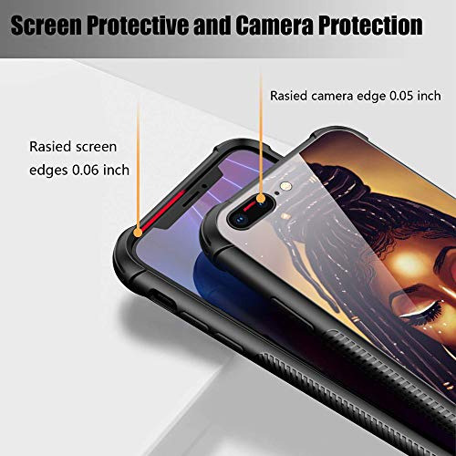 Funda iPhone 8 Plus, Niña Negra 9 Fundas iPhone 7 Plus...