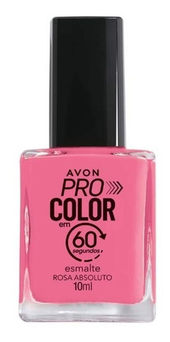 Imagem 1 de 1 de Avon - Pro Color 60 Segundos - Esmalte - Rosa Absoluto