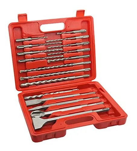 Juego De Brocas Y Cinceles Sds Plus Behappy 17pcs Para Hormi