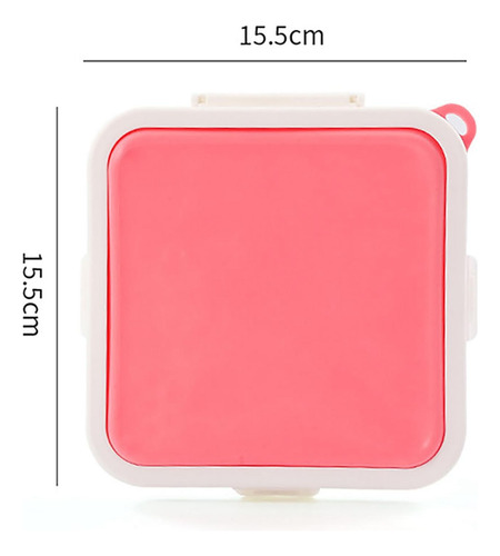 4 Colección Sandwich Box Contenedor De Almacenamiento De