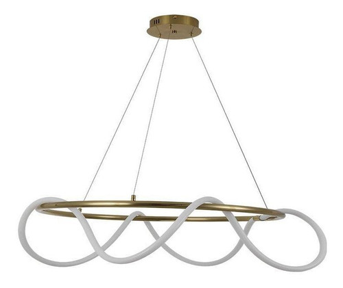 Lustre Pendente Nordecor Ivair 2181 Bronze Led Bivolt