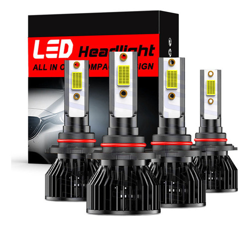 For 9005 Hb4 Blanco Kit Faros Led Luz Alta Y Baja For